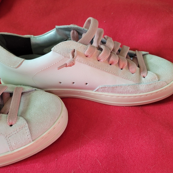 P448 John white/tartan sneaker - Picture 3 of 9